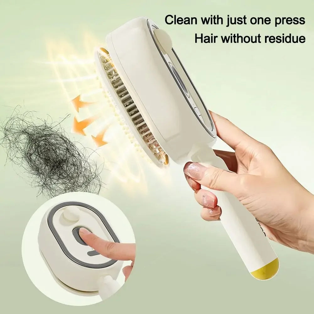 Electric Spray Air Cushions Massage Comb 3 in 1 Self Cleaning Steam Essential Oil Brush Rechargeable Spray Scalp Massager Combs