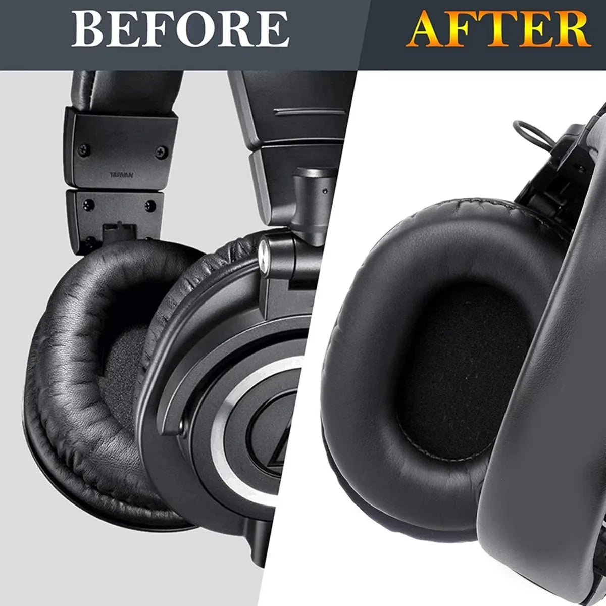 M50X Replacement Ear pads Compatible with Audio Technica ATH M50 M50X M50XBT M50RD M40X M30X M20X MSR7 SX1 Headphones Earpads