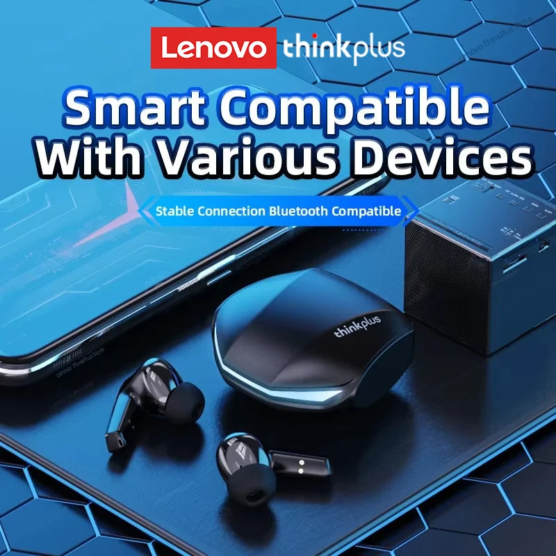 Choice Lenovo GM2 Pro TWS Wireless Headphones Earphone Bluetooth-compatible 5.4 Waterproof Sport Headset with Mic Long Endurance