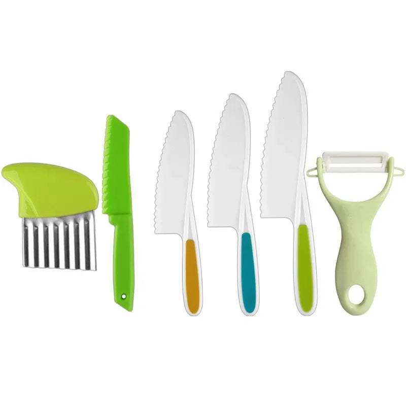 Real Cooking Toddler Children Cooking Set Early Learning Kitchen Tools Safety Knives Without Hands Fruit Supplementary Food Set