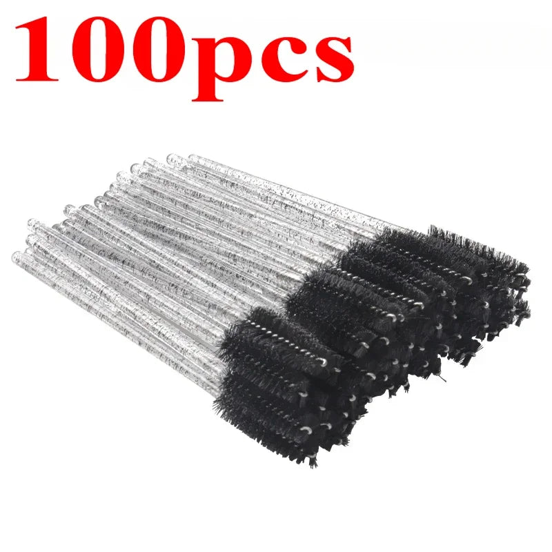 Wholesale 100/500/1000pcs Eye Tools Disposable Mascara  Wands Eyelash Brush Lash Extension Colorful  Spoolies for EyebrowBeauty