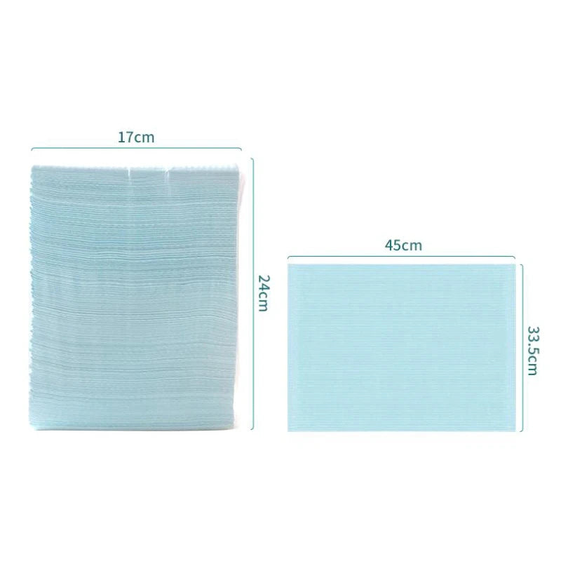 125pcs Disposable Tattoo Clean Pad For Waterproof Tattoo Tablecloth Covers Dental Bib Pads Non-woven Fabric Tattoo Accessories