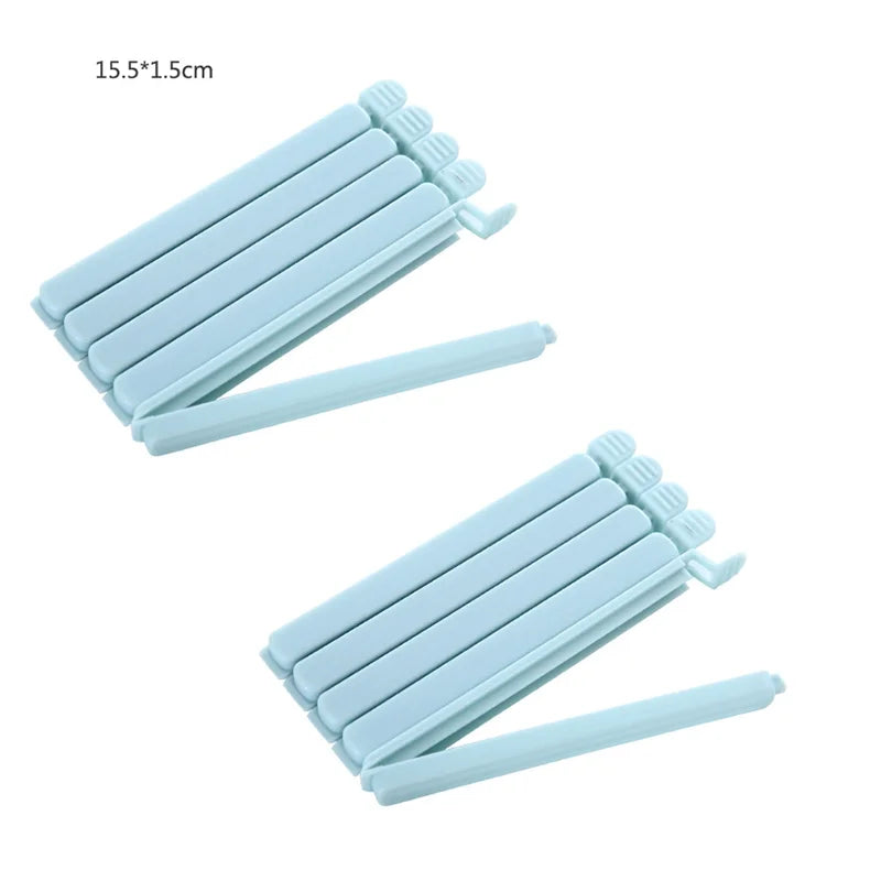 10Pcs Food Bag Sealing Clips Plastic Bag Colorful Sealing Clips for Kitchen Snack Coffee Potato Chip Food Storage Bag