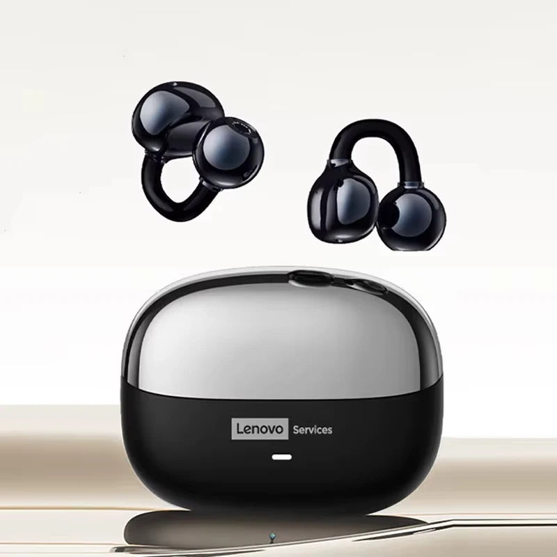 Choice Lenovo LE302 OWS Ear Clip Wireless Earphones Low Latency HD Call Bluetooth Headphones HiFi Music Sport Fashion Earbuds