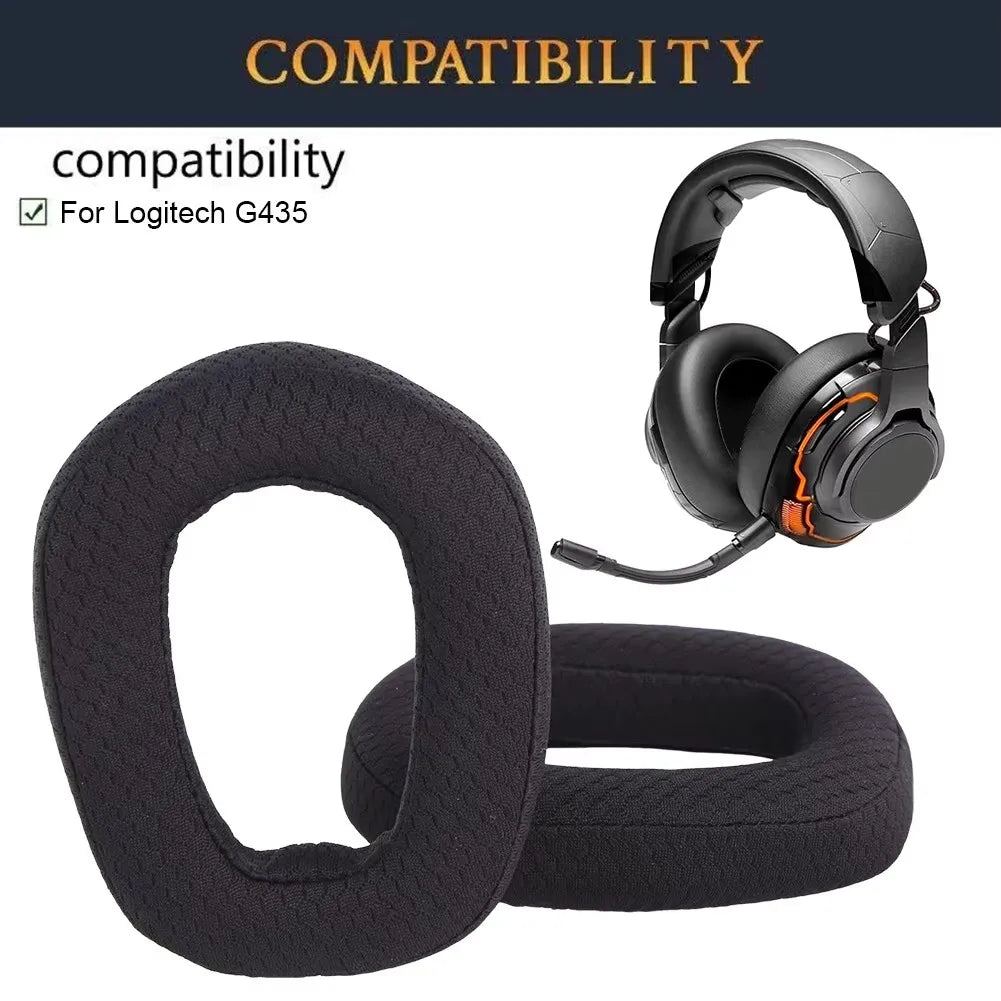 Replacement Ear pads ear cushion cover for Logitech G435 G 435 Lightspeed Wireless Gaming Headset Cushions Earmuffs Accessories