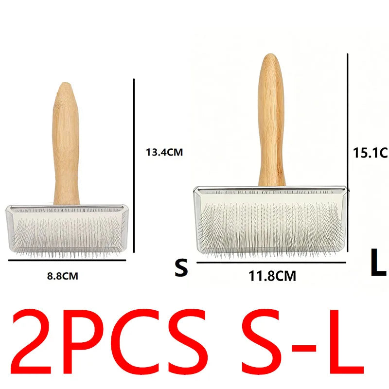 Dog Comb Brush for Dog Long Hair Cat Brush Car Animal Hair Solid Wood Pet Hair Remover Massage Cat Brush Pet Grooming GSZ05