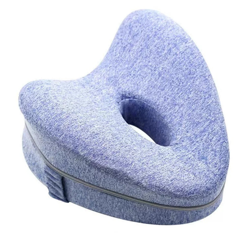 Memory Cotton Leg Pillow Hollow Heart Pregnancy Side Sleeper Sciatica Orthopedic Sciatica Back Hip Relief Pillow For Bed Sofa