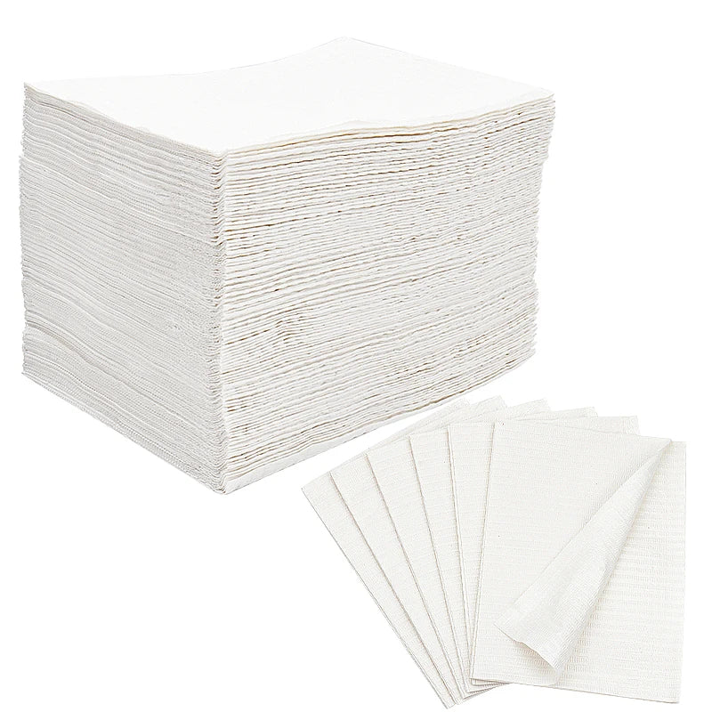 125pcs Disposable Tattoo Clean Pad For Waterproof Tattoo Tablecloth Covers Dental Bib Pads Non-woven Fabric Tattoo Accessories
