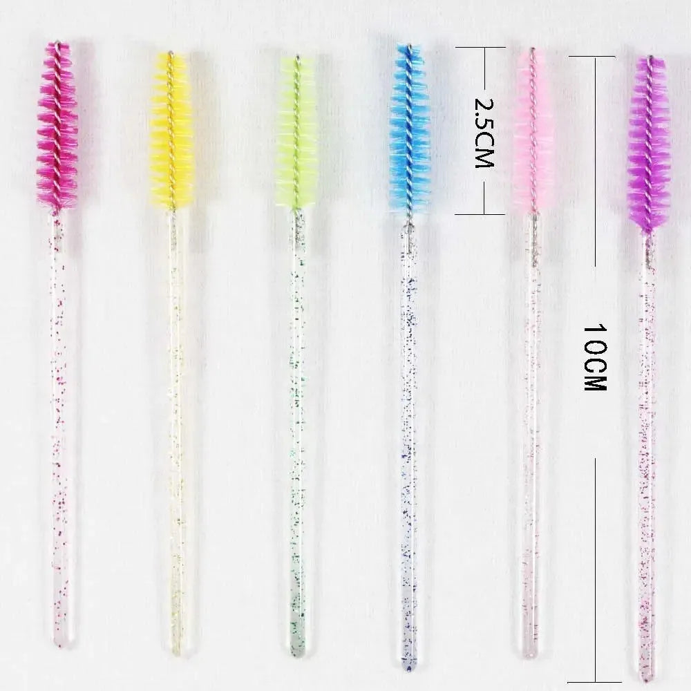 Wholesale 100/500/1000pcs Eye Tools Disposable Mascara  Wands Eyelash Brush Lash Extension Colorful  Spoolies for EyebrowBeauty