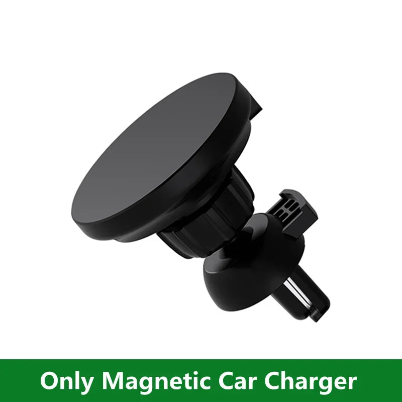 Magnetic Car Wireless Charger for magsafe iPhone 12 13 14 15 16 17Pro Max Mini Air Vent Car Phone Holder Stand Fast Car Charging