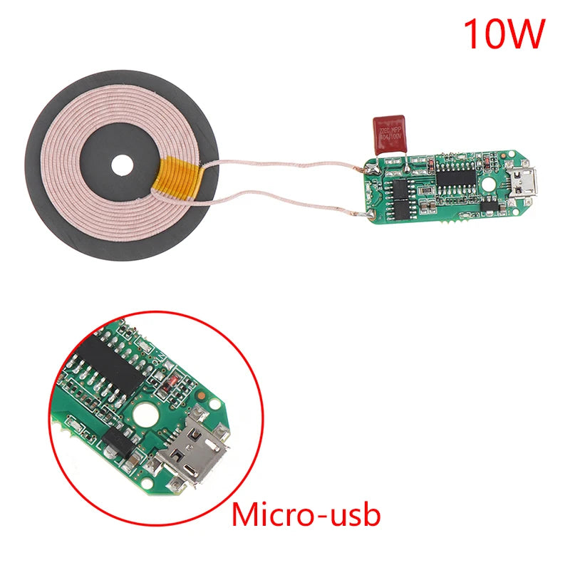 Transmitter Module Coil Circuit Board 5W/10W/15W Type-c Qi Fast Charging Wireless Charger PCBA DIY Standard Accessories