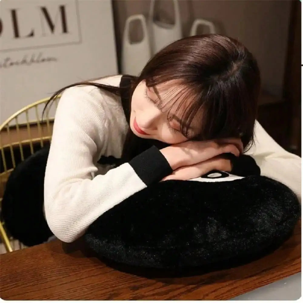 1pc Decorative Billiard 8 Ball Pillow Soft Plush Throw Cushion For Home Pool Table