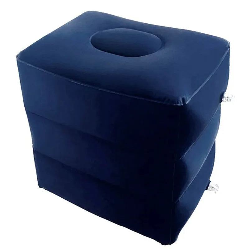 PVC Kids Flight Sleeping Footrest Pillow Resting Pillow On Airplane Car Bus Pillow Inflatable Travel Foot Rest Pillow Foot Pad