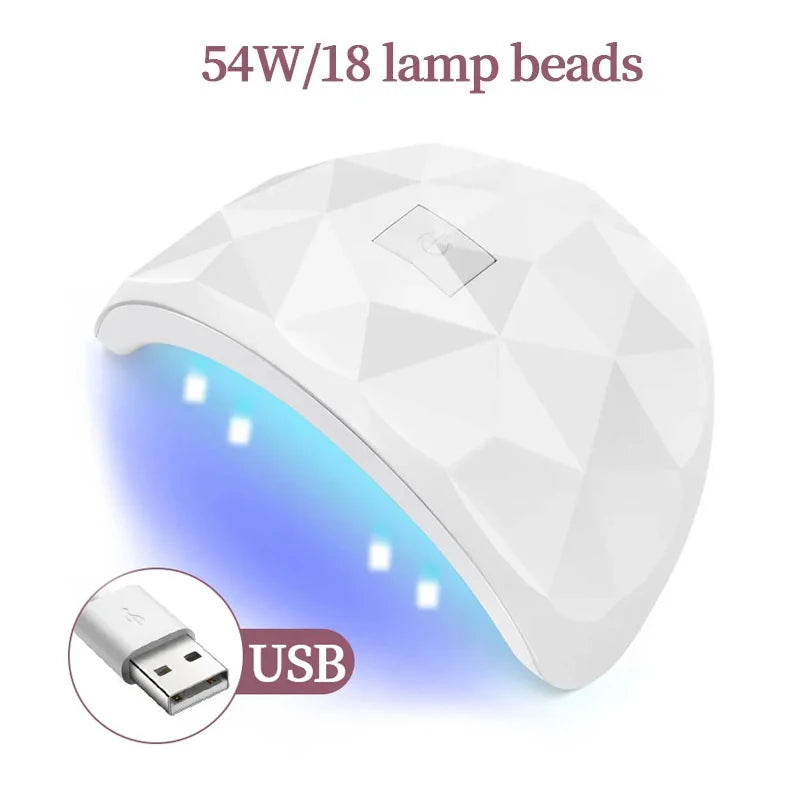 Nail Dryer Lamp UV Light for Nails Eyes Protection UV Lamp for Gel Nails Gel Nail Polish Curing Dryer Home Salon Tool
