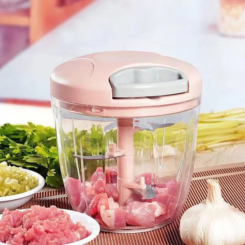 Kitchen Manual Garlic Meat Mincer Chopper Rotate Garlic Press Crusher Vegetable Onion Cutter Kitchen Tool Cooking Gadgets