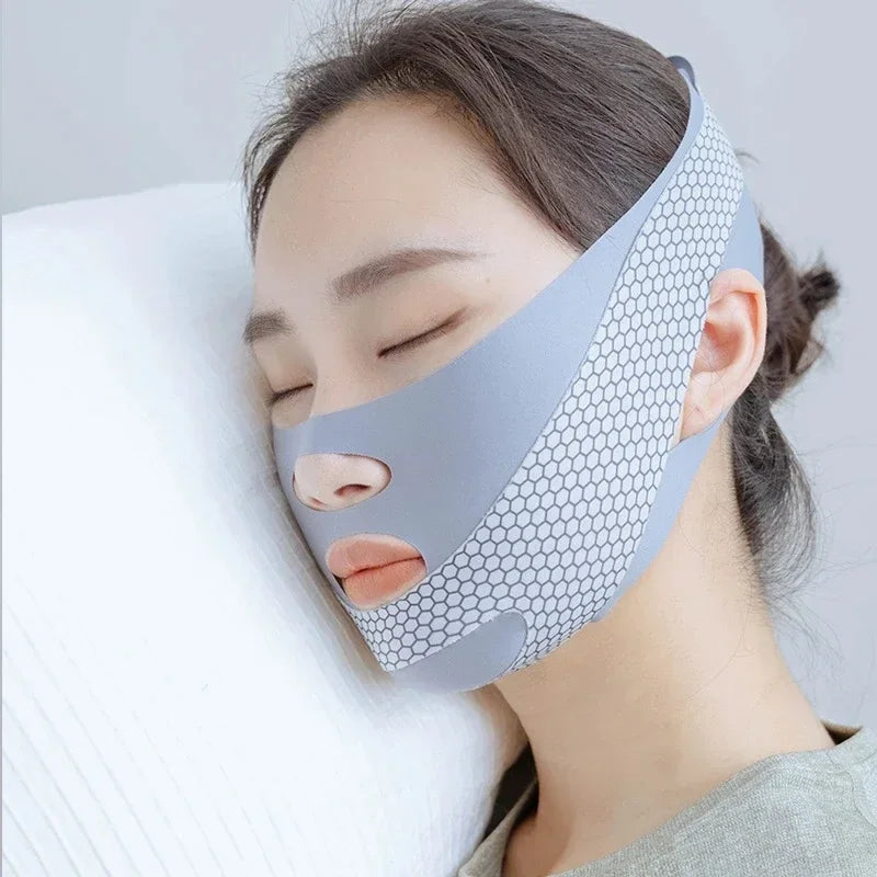 Sleep Face V Shaper Slimming Facial Bandage Double Chin Reducer Face Lift Massage Thinning Band for Comfortable Use