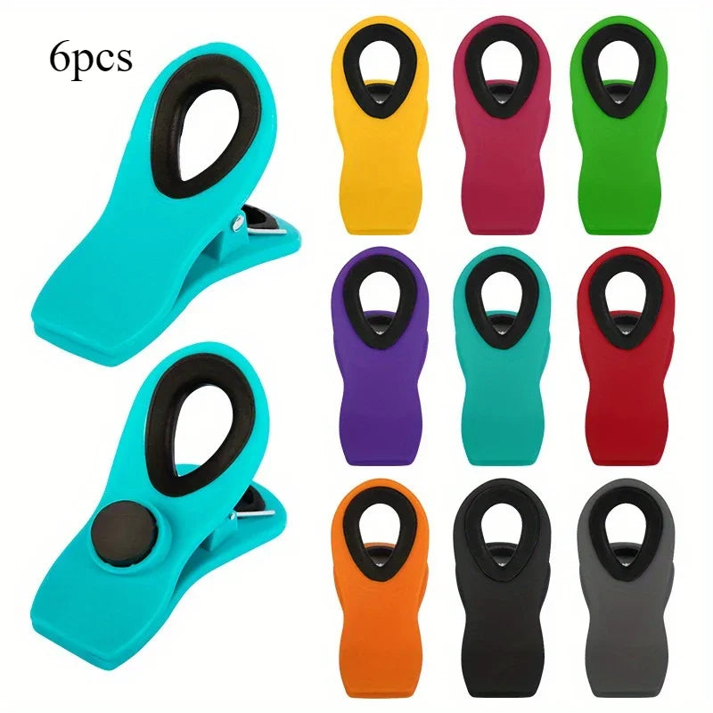 2/4/6pcs Household Sealing Machine Repeated Use with Magnetism Food Packaging  Storage Clip Food Kitchen Storage Gadgets