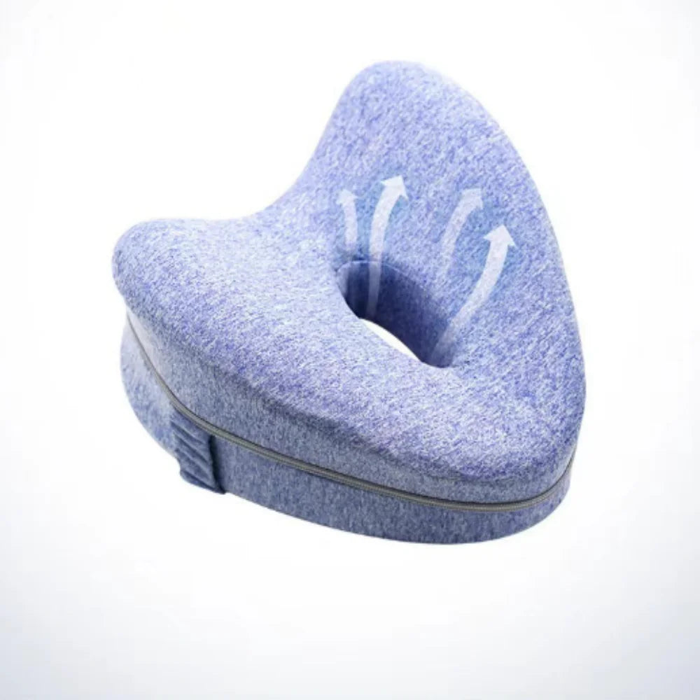 Memory Cotton Leg Pillow Hollow Heart Pregnancy Side Sleeper Sciatica Orthopedic Sciatica Back Hip Relief Pillow For Bed Sofa