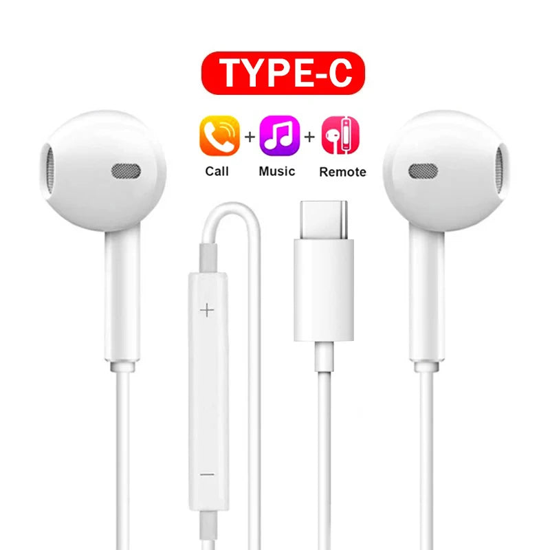 Original Type C In-Ear Earphones For Xiaomi 17 Pro Max 15T 14T Redmi Note 15 14 12 13 Ultra Poco X7 F7 Pro Headset Wired Earbuds