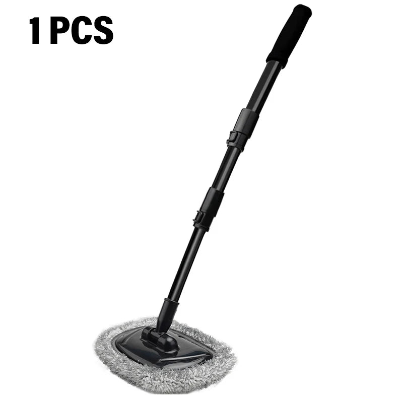 New Car Wash Mop Cleaning Brush Telescoping Long Handle Cleaning Mop Retractable Bent Bar Car Wash Brush Car Cleaning Tools